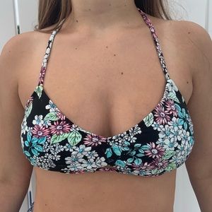 Floral bikini top